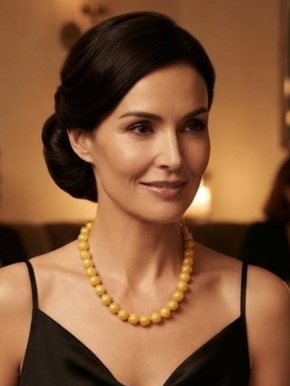 Vintage Egg Yolk Bead Necklace